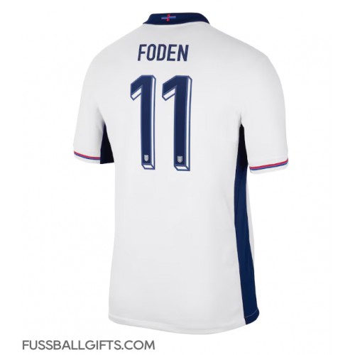 England Phil Foden #11 Fußballbekleidung Heimtrikot EM 2024 Kurzarm